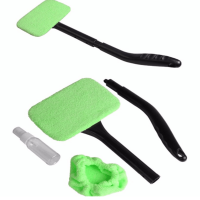 Windshield Cleaning Tool Microfiber Cloth Car Cleanser Brush with Detachable Handle