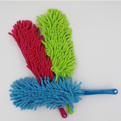 Mini Car Duster Handle Chenille Lint Wax Free Multipurpose Exterior Interior Brush